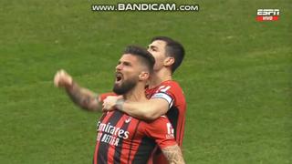 Se puso el equipo al hombro: Giroud y su doblete para el 2-1 del Inter vs. AC Milan [VIDEO]