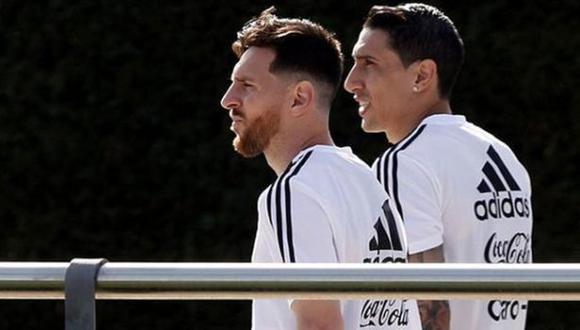 Ángel Di María y Lionel Messi juegan juntos en Argentina y PSG. (Foto: EFE)