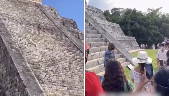 Viral | 'Lady Kukulcán', la mujer que será sancionada por subir las  escalinatas de la pirámide de Chichén Itzá | México | nnda nnrt | OFF-SIDE  | DEPOR