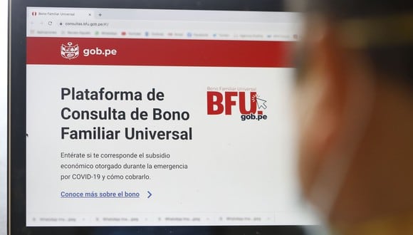 Los beneficiarios del Bono Familiar Universal que no pudieron cobrar el subsidio a la fecha podrán cobrarlo en el 2021 (Foto: Andina)