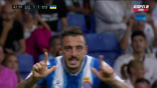 Imposible para Courtois: Joselu consiguió 1-1 de Espanyol ante Real Madrid [VIDEO]