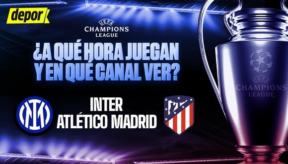 Inter y Atlético de Madrid por los octavos de final de la Champions League. (Diseño: Depor)