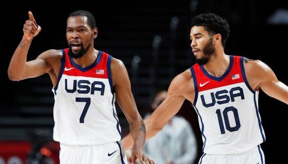 Estados Unidos se llevó la medalla de oro en Tokio 2020 tras vencer a Francia en la final de baloncesto masculino. (Foto: ESPN)