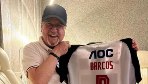 Kiko lució la camiseta de Hernán Barcos. (Foto: Instagram ( @barcos