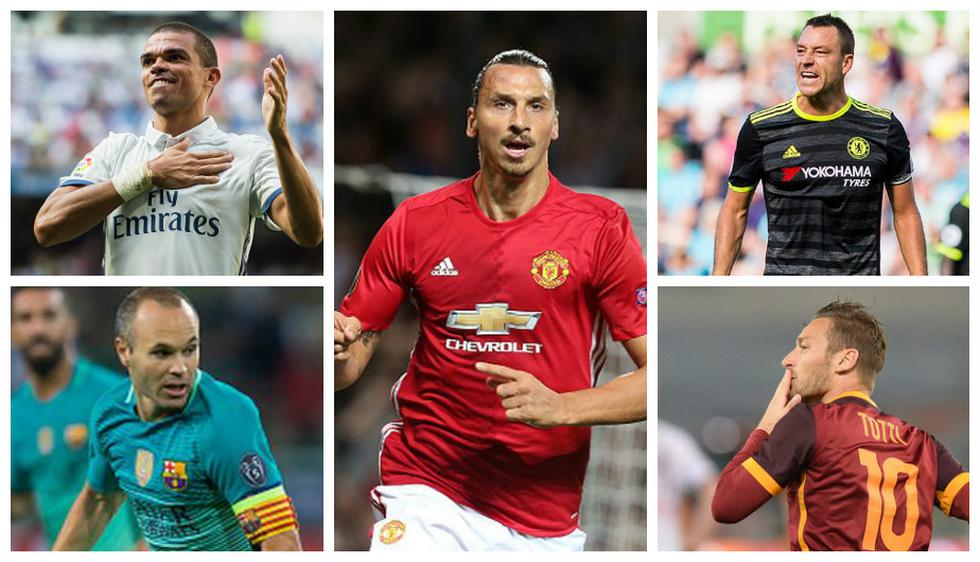 Los jugadores más 'veteranos' de los principales equipos de Europa. (Getty Images)