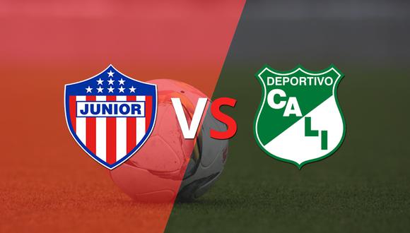Junior y Deportivo Cali se mantienen sin goles al finalizar el primer tiempo