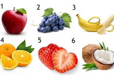 Elige una de las frutas en esta imagen para identificar qué tipo de persona eres