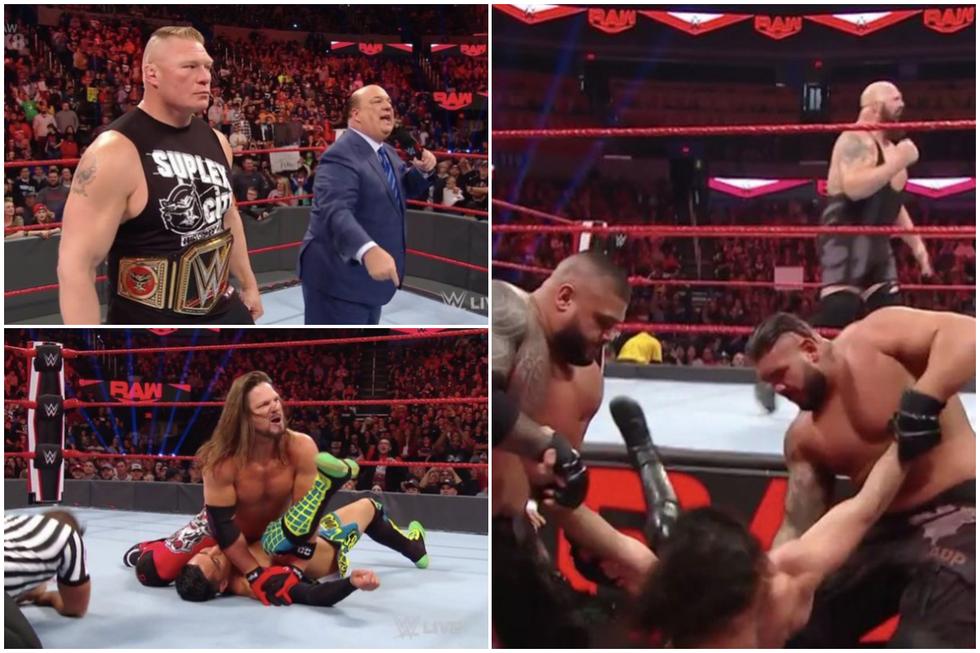WWE RAW Brock Lesnar, Big Show y todos los resultados del primer Raw