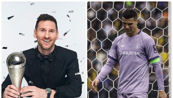 Lionel Messi y Cristiano Ronaldo podrían coincidir en la segunda mitad del año en la Liga de Arabia Saudí. (Foto: Getty Images)
