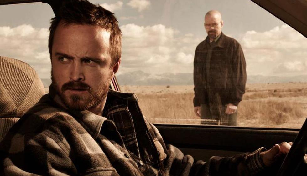 Aaron Paul y Bryan Cranston siguen generando intriga sobre su participación en la película  de "Breaking Bad". (Foto: AMC)