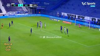 Es pura calidad: Cardona marcó golazo de tiro libre para el 1-0 de Boca ante Vélez [VIDEO]