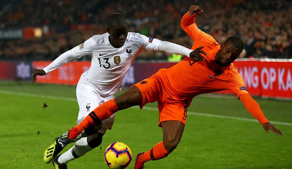 Holanda venció 1-0 a Francia por la jornada 5 de la UEFA Nations League 2018. (Getty Images)