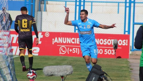 Héctor Zeta marcó el 1-0 de Binacional sobre Cantolao, por el Clausura 2023. (Foto: Jesús Calcina)