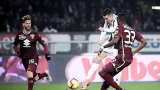 Juventus venció 1-0 a Torino, con gol de Cristiano Ronaldo, por jornada 16 de Serie A 2018