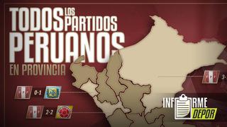 Selección Peruana: todos sus partidos en provincia (Interactiva)
