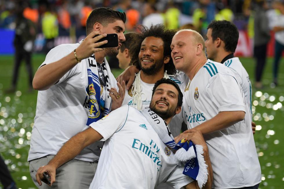 Las mejores fotos de los festejos del Real Madrid tras la obtención de la Champions League. (Agencias)