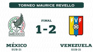 Resumen y goles: México cayó 2-1 ante Venezuela, por la fecha 2 del Torneo Maurice Revello