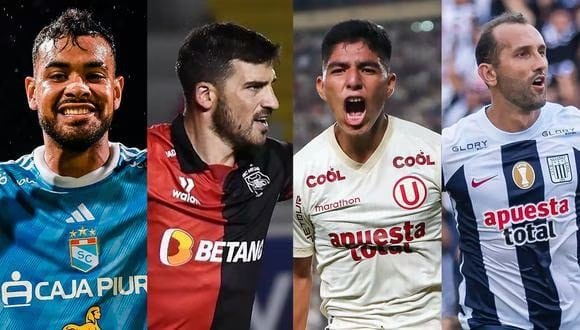 Sporting Cristal, Melgar, Universitario y Alianza Lima están en la lucha por el Clausura. (Diseño: Composición Depor)