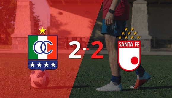 Santa Fe empató con Once Caldas y Wilson Morelo anotó dos goles 