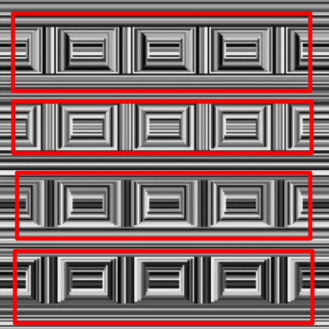 Solución: mira dónde se encontraban los 16 círculos en esta ilusión óptica. (Foto: Captura/Facebook)