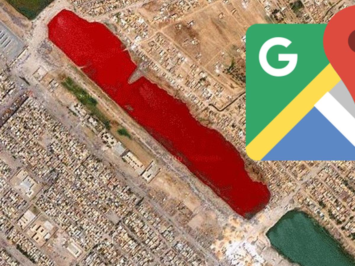 Un Lago De Sangre En Irak Conoce Lo Que Hay Detras De Esta Imagen De Google Maps Tecnologia Smartphone Viral Depor Play Depor
