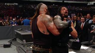 Royal Rumble: Strowman atacó a Roman Reigns para darle una mano a Kevin Owens