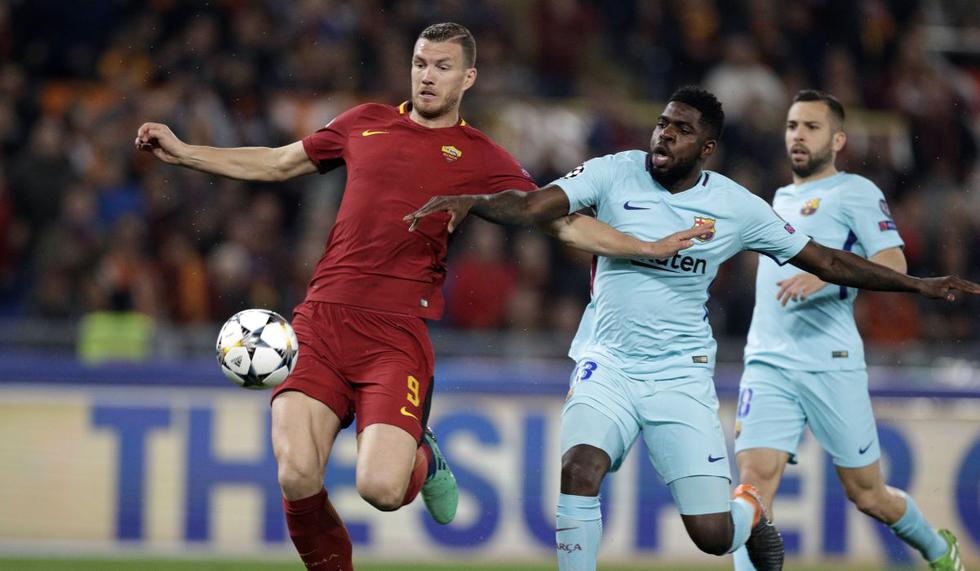 AS Roma vs. Barcelona por partido de vuelta de cuartos de la Champions League. (Foto: AFP / Reuters)