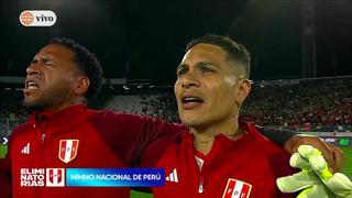 ¡A todo pulmón en Santiago! El himno nacional del Perú se entonó en el partido ante Chile