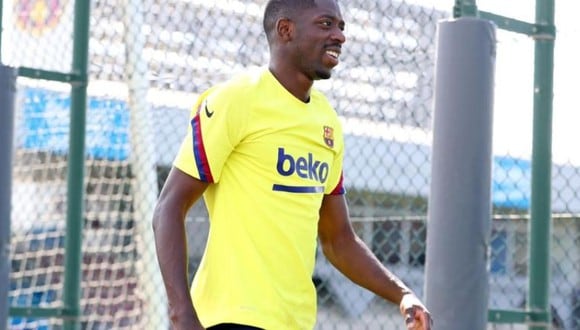 Dembélé cayó lesionado a principios de febrero. (Foto: FC Barcelona)