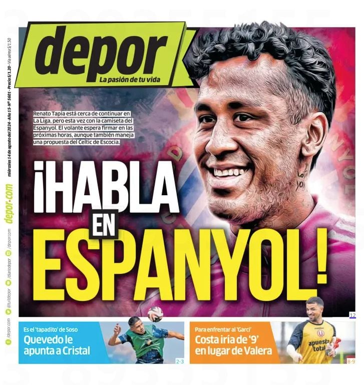 La portada impresa de hoy