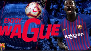 Nuevo lateral: Barcelona confirmó el fichaje del senegalés Moussa Wagué [OFICIAL]