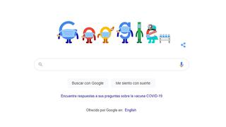 Prevención COVID-19: Google promueve la vacunación y las medidas sanitarias con un doodle