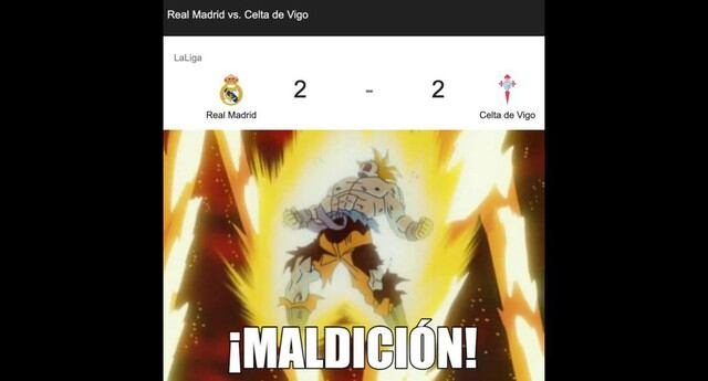 Los mejores memes del empate entre Real Madrid y Celta de Vigo por LaLiga Santander. (Foto: Facebook)