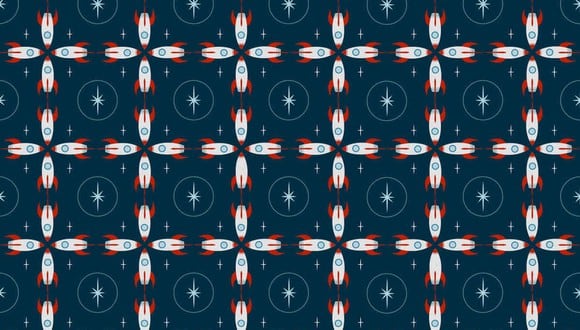 Tienes que hallar los 3 cohetes diferentes al resto en la imagen. (Foto: Noticieros Televisa)