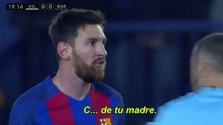 El insulto de Lionel Messi a su compañero de selección, en el Barcelona vs. Villarreal