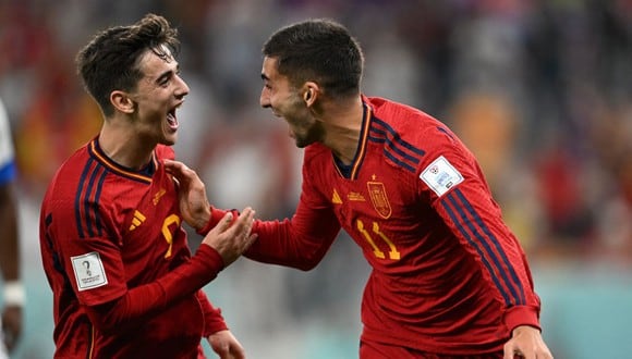 Ferran Torres anotó el 4-0 de España sobre Costa Rica en el Mundial Qatar 2022. (Foto: AFP)