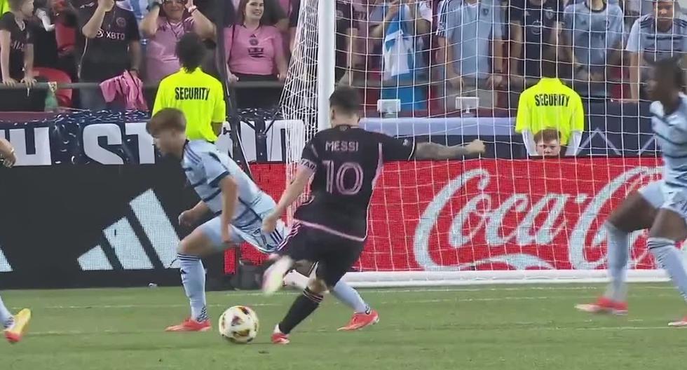 Goal Lionel Messi: Scored in a 2-1 win over Inter Miami.  Kansas City by MLS |  Video |  Sports |  Soccer-International