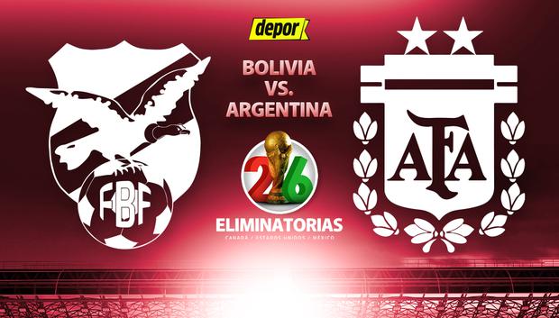 Bolivia vs. Argentina juegan por las Eliminatorias Sudamericanas 2026. (Diseño: Depor)