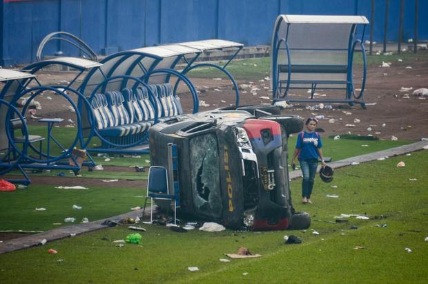 El día después de la tragedia en el estadio Kanjuruhan. (Foto: EFE)