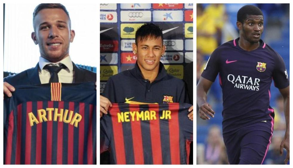 Los brasileños que jugaron en Barcelona. (Getty)