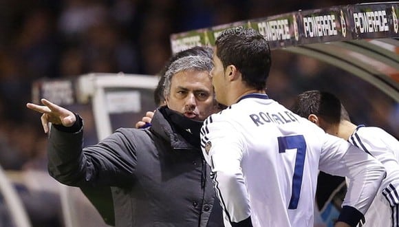 Cristiano Ronaldo y Jose Mourinho coincidieron en el Real Madrid entre 2010 y 2013. (Foto: Getty)
