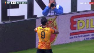El ‘Zorro’ no perdona: el golazo de Lapadula con Benevento ante Reggina por la Serie B [VIDEO]