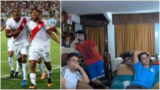 Llanto y golpes: la reacción de hinchas uruguayos durante el triunfo de Perú [VIDEO]