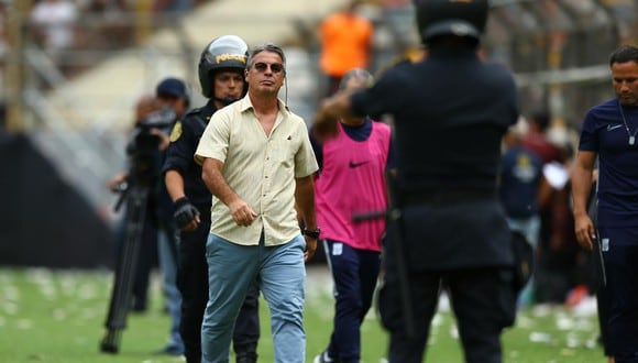 Pablo Bengoechea fue expulsado del último clásico ante Universitario de Deportes y Alianza Lima. (FOTO: GEC)