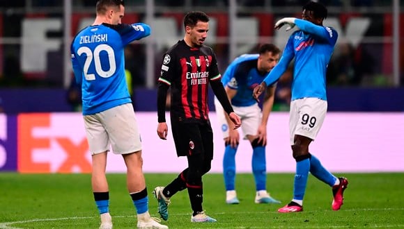 Milan y Napoli se miden por los cuartos de final de la Champions League. (Foto: Agencias).