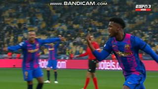 Sueñan con la clasificación: Ansu Fati y su golazo para el 1-0 del Barcelona vs Dinamo [VIDEO]