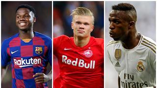 Con Vinicius, Haland y Fati: los 15 futbolistas menores de 20 años más caros de la Champions League