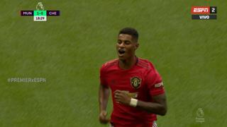 ¡No podía fallar! El gol de Rashford de penal para el 1-0 del United ante Chelsea por Premier League [VIDEO]