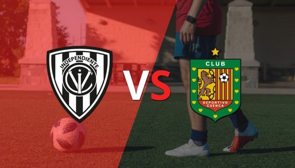 Termina el primer tiempo con una victoria para Independiente del Valle vs Deportivo Cuenca por 1-0