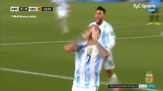 Scaloni respira tranquilo: el gol de Rodrigo de Paul para el 2-0 de Argentina vs. Uruguay [VIDEO]